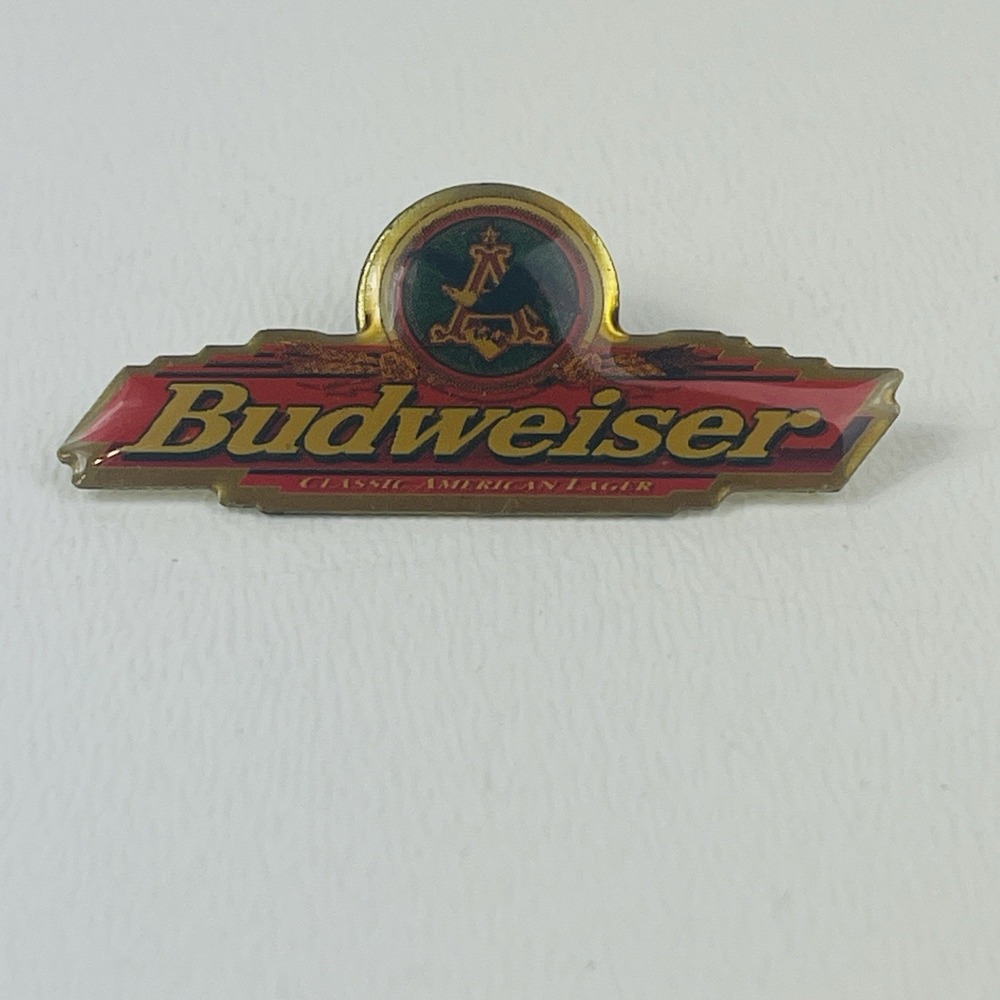 Vintage Budweiser pin Classic American Lager Hat Lapel Tie Pin